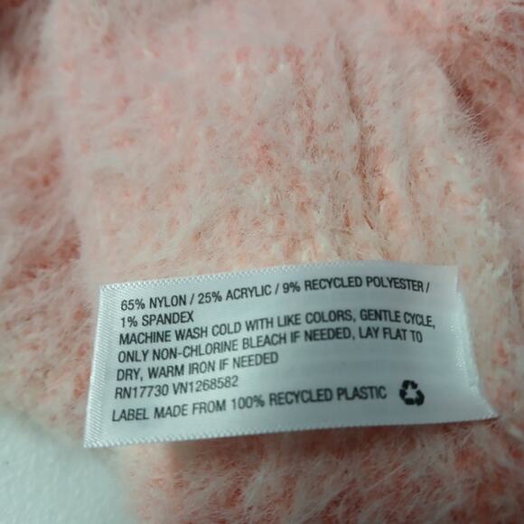 Wild Fable Sweater Women's Size XL Peach Oversized Boxy Fuzzy Pullover Cozycore - Picture 7 of 10